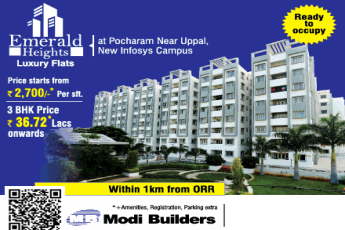 Presenting ready to occupy at Modi Emerald Heights in Hyderabad